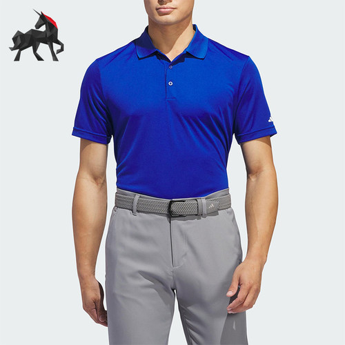 Adidas/阿迪达斯正品2025夏季男士训练翻领透气运动POLO衫IU4438