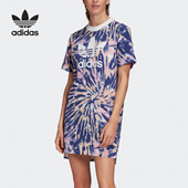 DRESS TEE 三叶草女子运动休闲连衣裙GL6135 阿迪达斯正品 Adidas