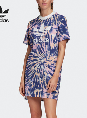 Adidas/阿迪达斯正品 TEE DRESS 三叶草女子运动休闲连衣裙GL6135