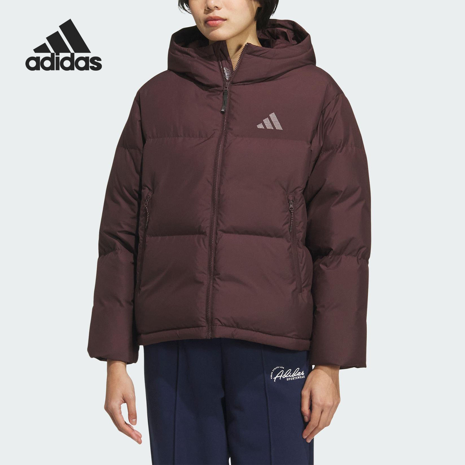 Adidas/阿迪达斯官方正品W PUFF DOWN JKT女士保暖羽绒服KC5948