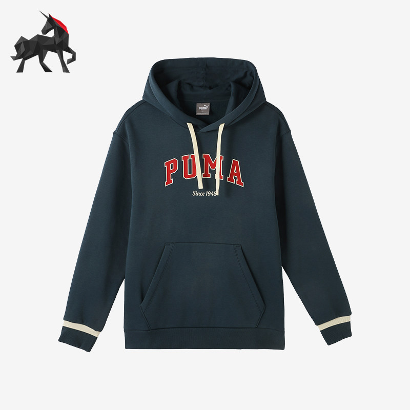 Puma/彪马正品秋冬男女美式复古宽松连帽抓绒卫衣686857-16