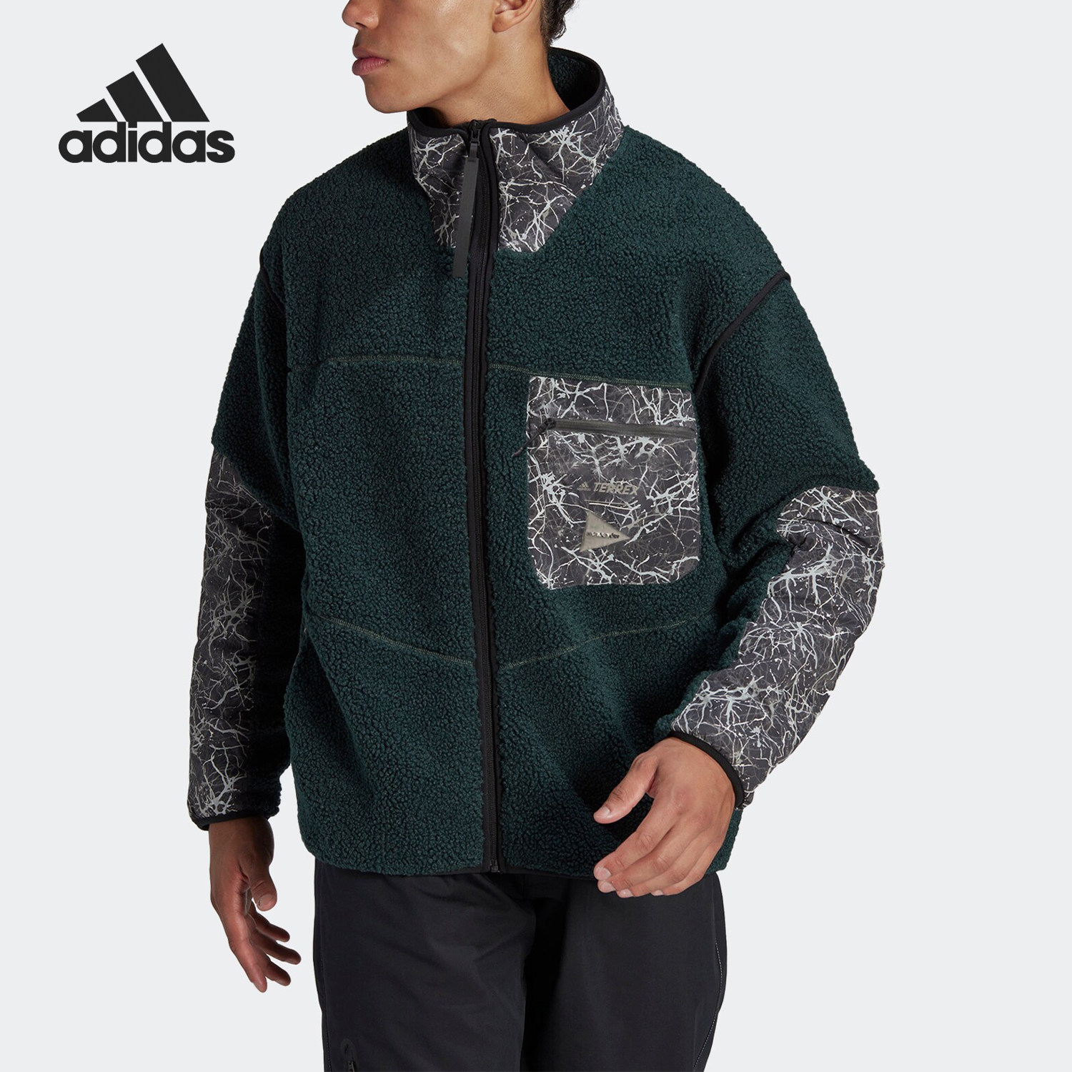 Adidas/阿迪达斯官方正品当季新款男士时尚宽松立领外套HN6937,运动服/休闲服装,运动茄克/外套,淘宝优惠券,粉丝福利购,淘宝优惠卷