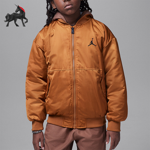 Nike JORDAN男士 复古印花保暖连帽外套HQ7221 228 耐克正品