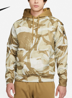 Nike/耐克正品春季新款男士加绒保暖运动连帽卫衣DQ6950-242