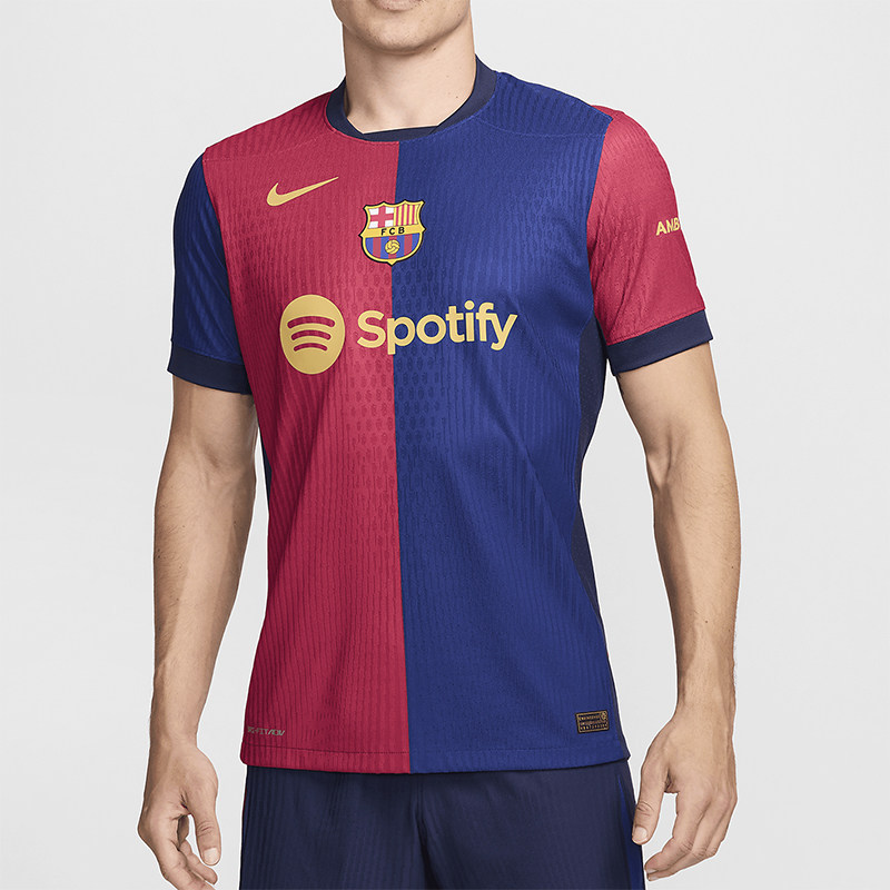 耐克男士拼接训练足球短袖