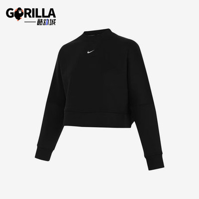 Nike/耐克正品2025春夏款女士短款针织经典套头卫衣HJ1187-010