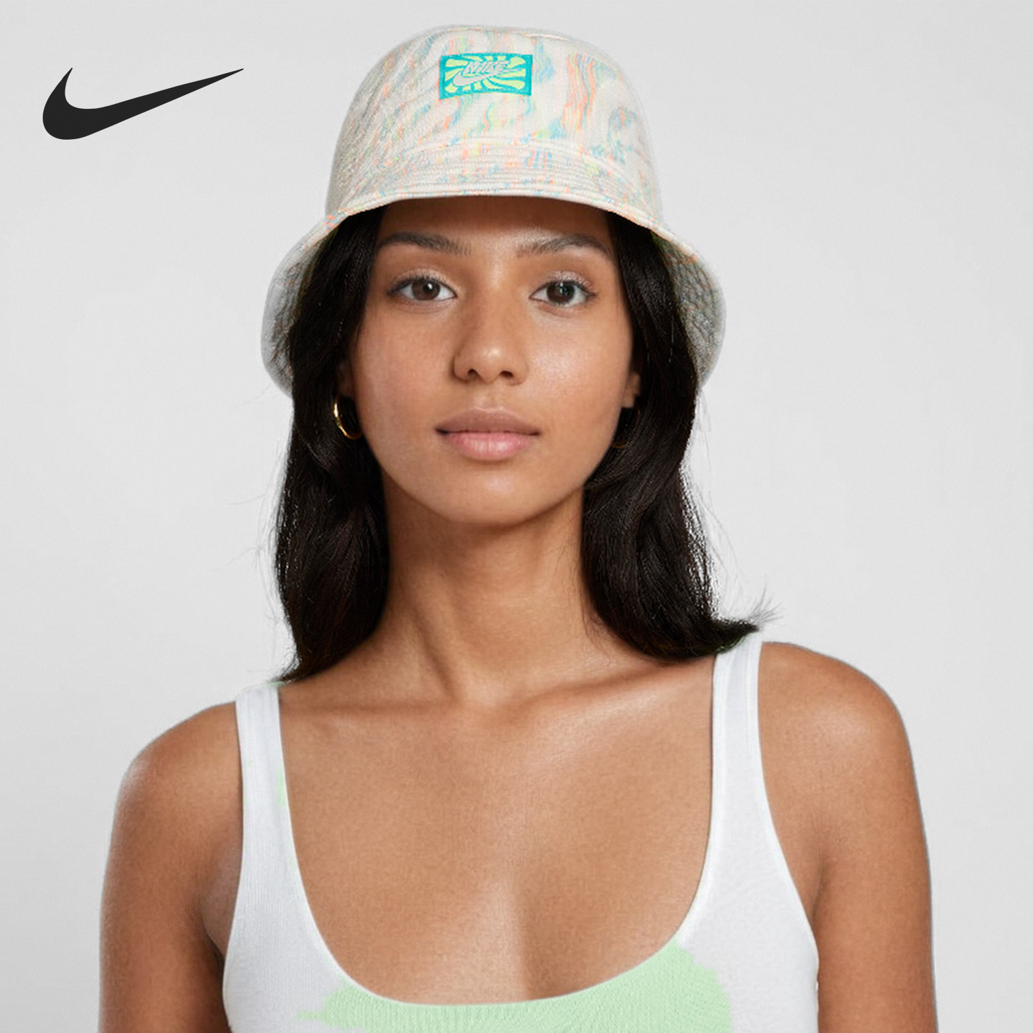 Nike/耐克正品2024年新款女士运动休闲遮阳渔夫帽FN4203-701