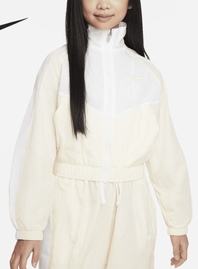 Nike/耐克正品当季新款复古梭织大童运动夹克FB1267-113