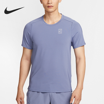 Nike/耐克正品 Dri-FIT男士简约透气网球经典短袖T恤FZ6911-499