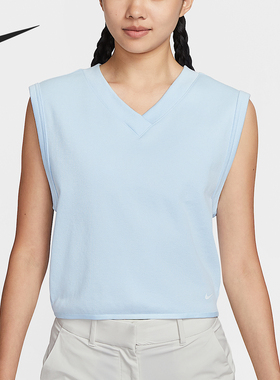 Nike/耐克官方正品2025女士V领套头高尔夫耐穿透气上衣IH0940-441