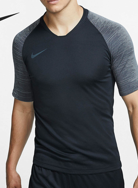 Nike/耐克官方正品BREATHE STRIKE男士足球运动短袖AT5871-010