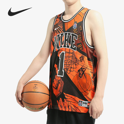 Nike/耐克正品男装夏季新款运动服篮球训练透气背心T恤CI9081