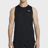 圆领弹力简约训练背心1382795 TANK男士 TECH 001 安德玛正品