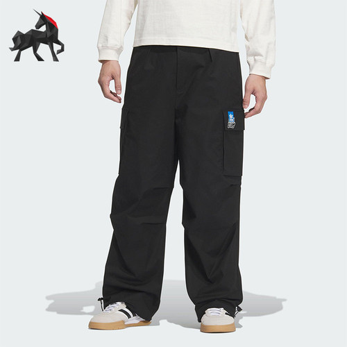 Adidas/阿迪达斯正品三叶草男士工装梭织经典运动户外长裤KA8012