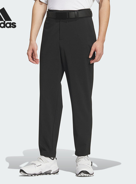 Adidas/阿迪达斯正品男士黑色休闲梭织高尔夫经典运动裤JY8273