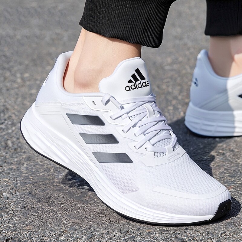 Adidas/阿迪达斯正品新款男士轻便网布透气缓震运动跑步鞋 JS3015