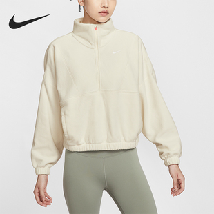 Nike/耐克正品One Therma-FIT女士运动半拉链宽松卫衣IO0254-047