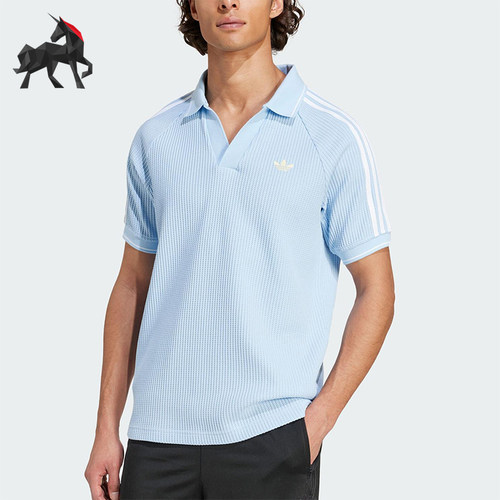 Adidas/阿迪达斯正品2025夏季三叶草男士经典翻领POLO衫KC0690