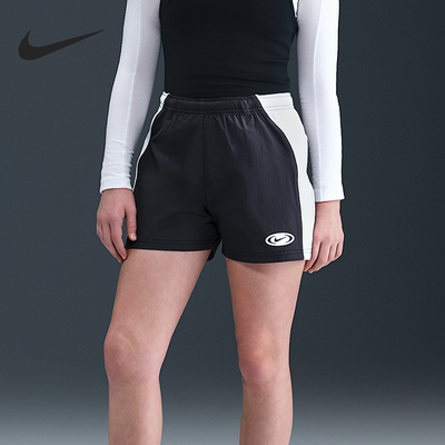 Nike/耐克正品夏季大童复古透气运动轻盈梭织短裤HV3595-010