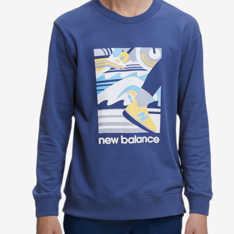 New Balance/NB正品新款男子舒适透气百搭卫衣套头衫MT43572-NNY