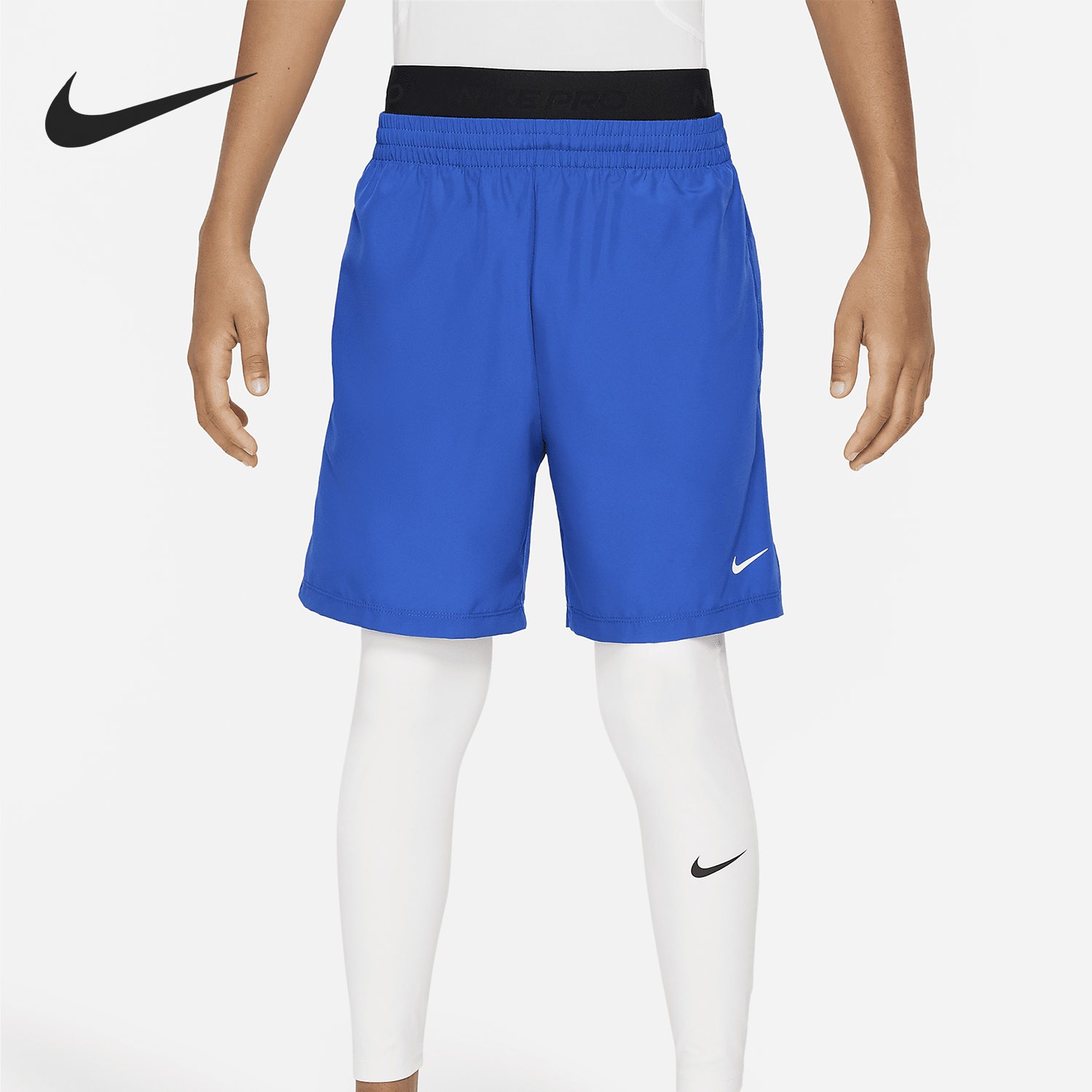 Nike/耐克正品Pro Dri-FIT大童足球训练紧身短裤FJ6821-100