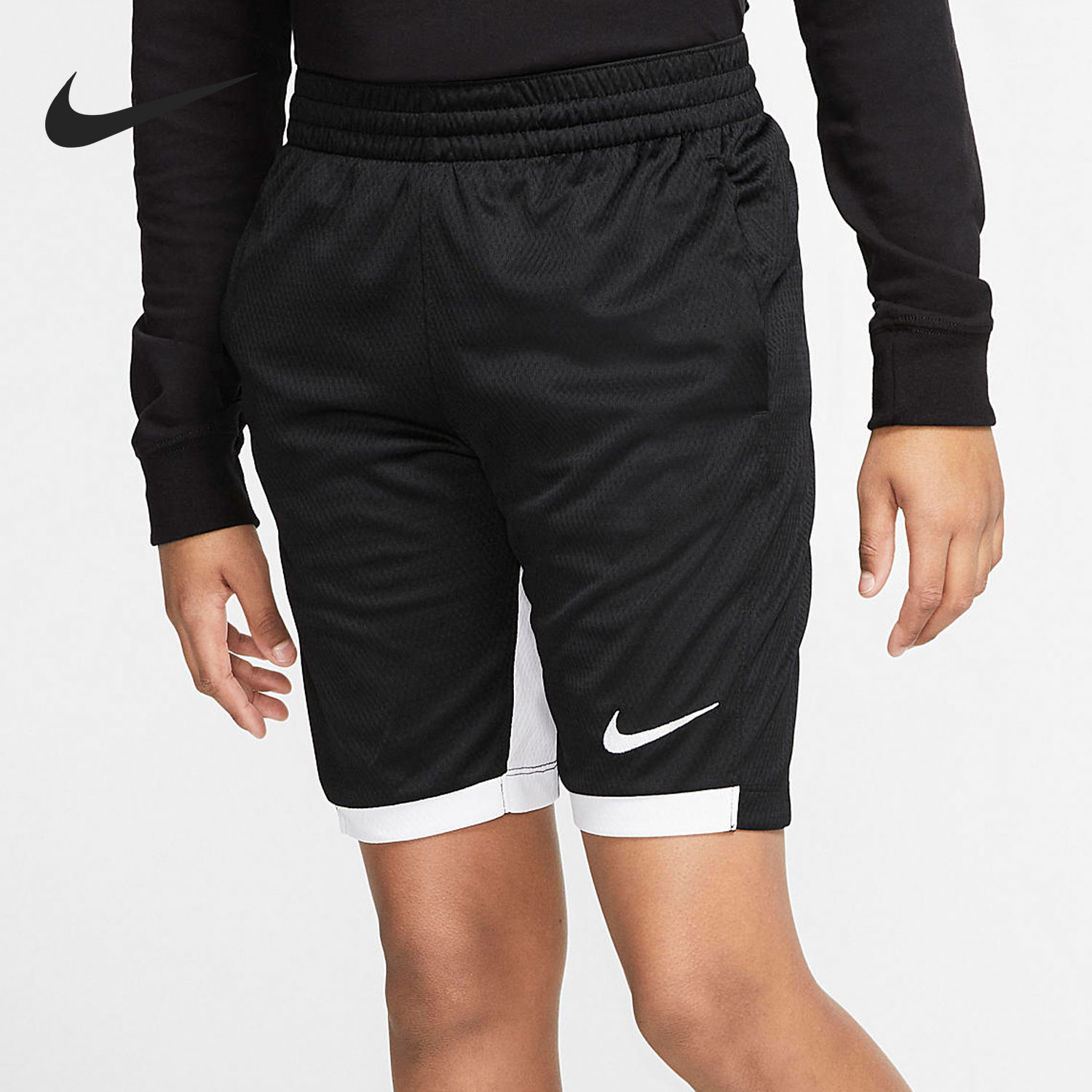 Nike/耐克正品潮流夏季新款运动休闲大童透气五分短裤 939655-011