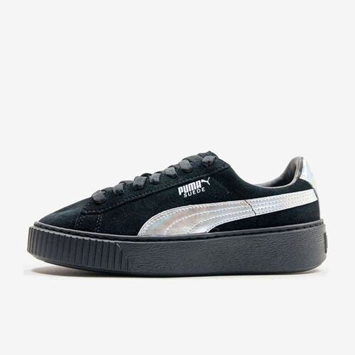 PUMA彪马正品Suede 系列女款低帮镭射运动休闲板鞋363649-01