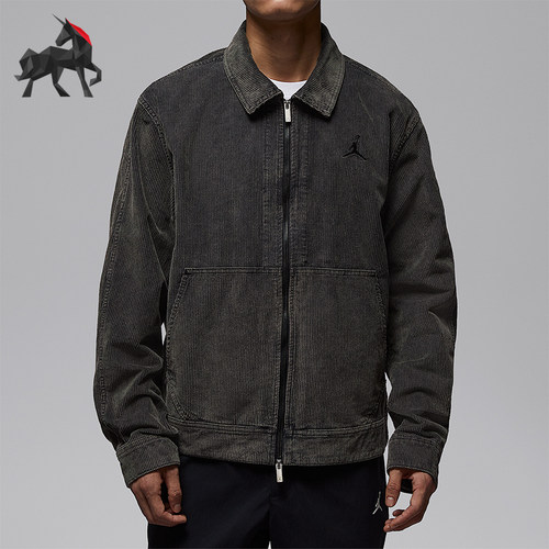 Nike/耐克正品JORDAN男士休闲翻领刺绣耐穿运动外套IF1826-010