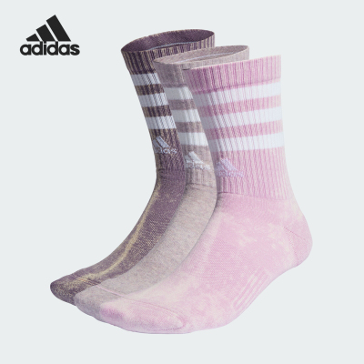 Adidas/阿迪达斯正品新款男女经典运动中筒袜三双装IJ5916