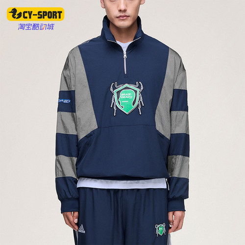Adidas/阿迪达斯正品三叶草TRACKTOP新款出游经典套头衫JZ1055