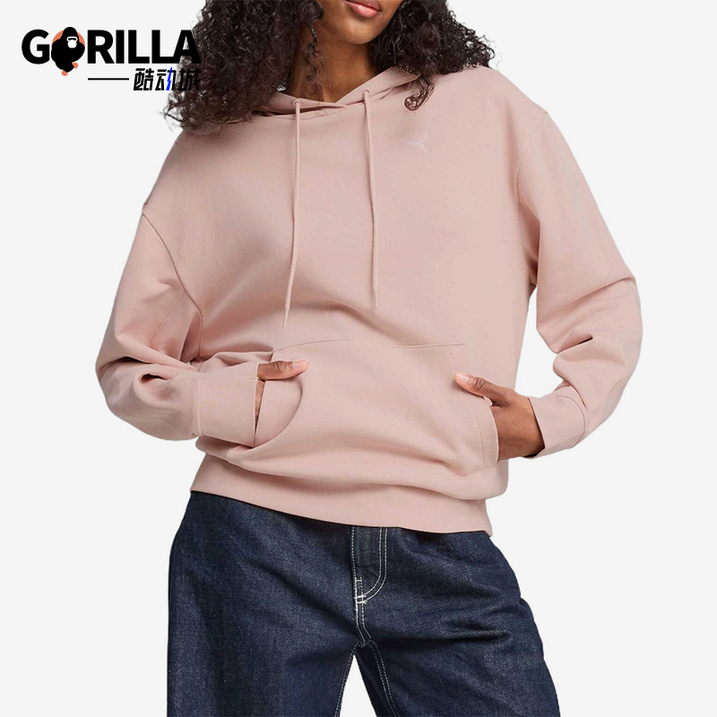 Puma/彪马正品新款女士宽松休闲经典舒适连帽针织卫衣688951-91