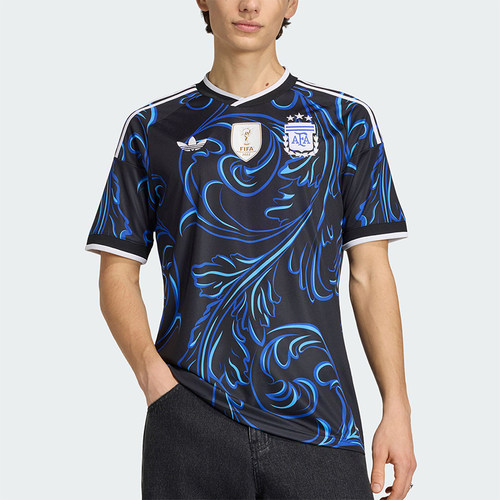 Adidas/阿迪达斯正品三叶草男士运动球迷版球衣足球短袖T恤JM8395
