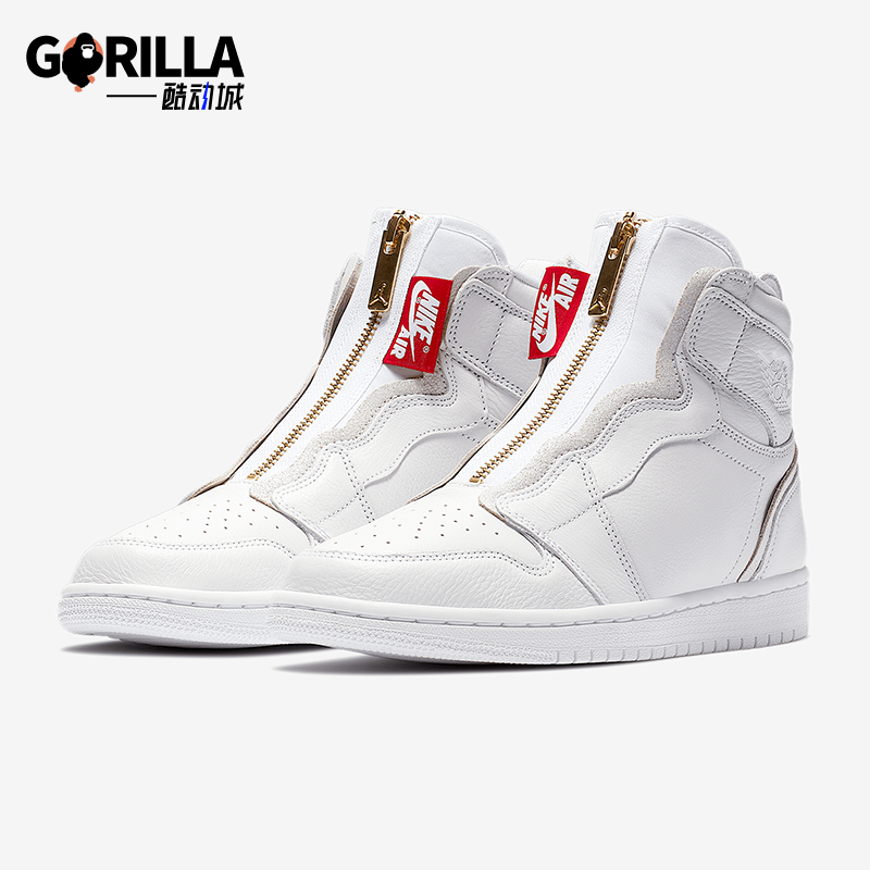 Nike/耐克正品AIR JORDAN女士时尚简约高帮篮球鞋AQ3742-116