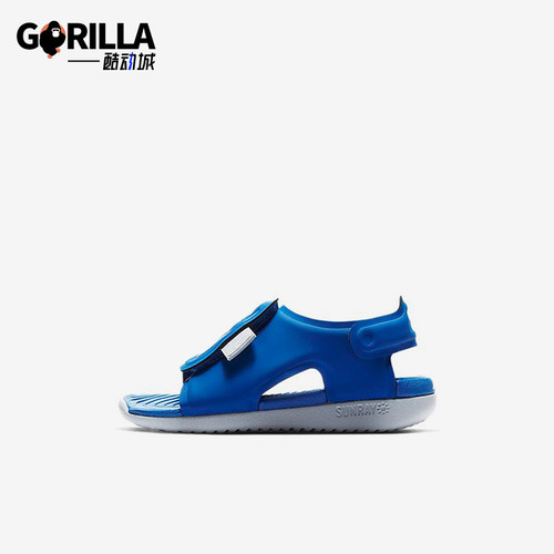 Nike/耐克正品SunrayAdjust5新款婴童经典蓝色休闲鞋AJ9077-400