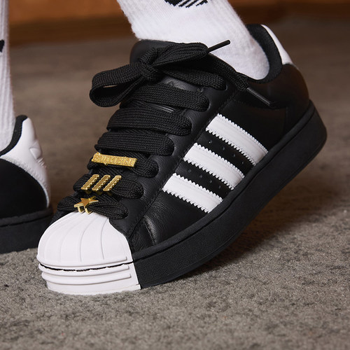 Adidas/阿迪达斯正品三叶草女士低帮系带经典透气复古板鞋JR7444