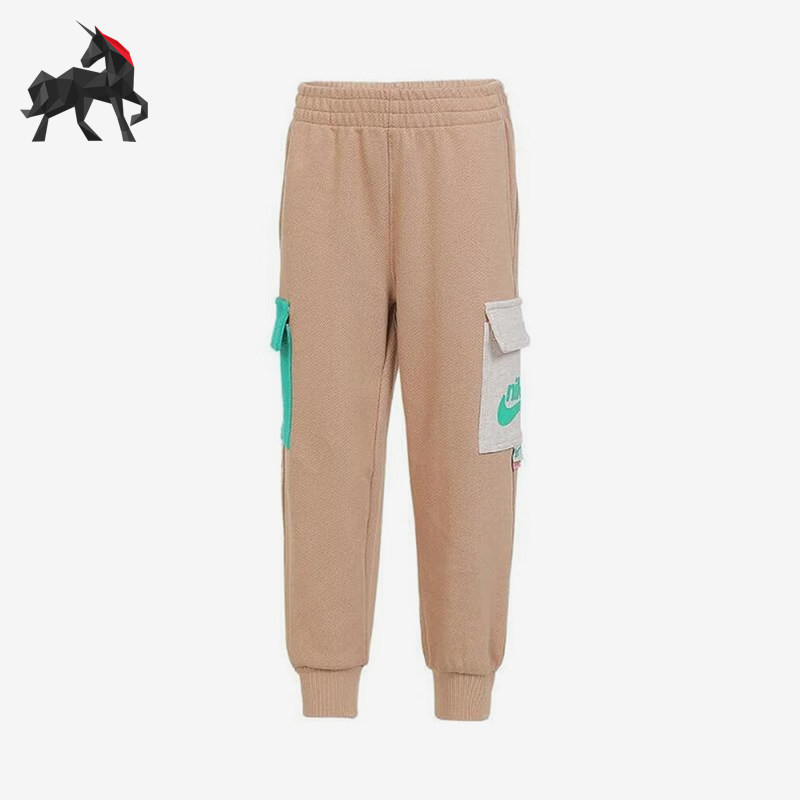Nike/耐克正品春秋款小童针织拼接口袋经典长裤NY2412024PS-001
