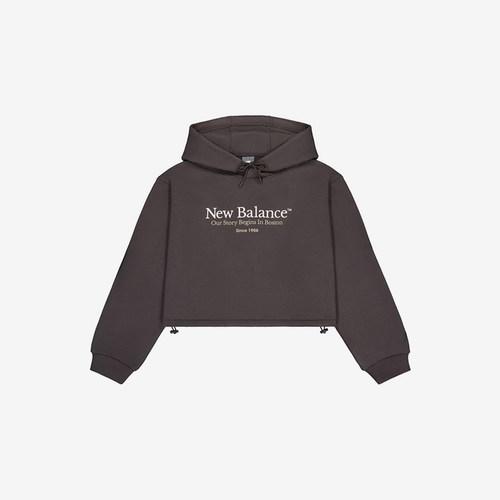 New Balance/NB正品运动女子经典复古连帽卫衣卫衣AWT51352-BLK