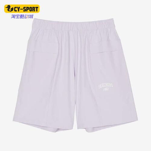 Skechers/斯凯奇正品缤纷系列女子简约运动休闲梭织短裤 L122W124