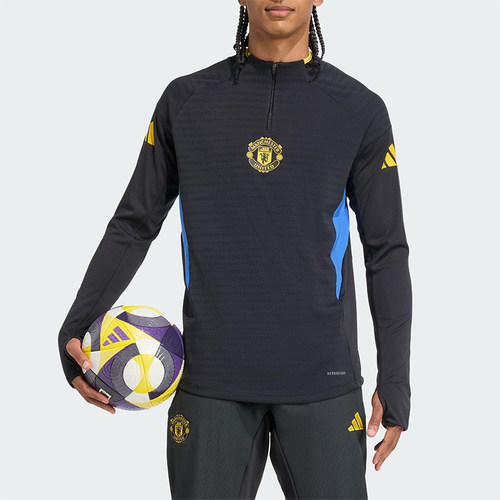 Adidas/阿迪达斯正品男士修身曼联球员版足球训练长袖T恤JP3147