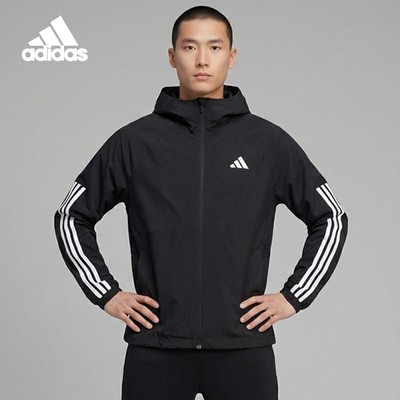 Adidas/阿迪达斯正品ESS 3S RAIN H J男士连帽运动外套JM1056