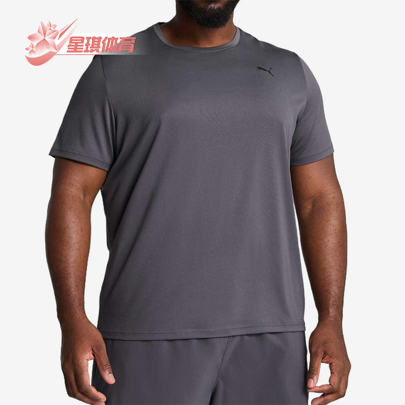 Puma/彪马正品2025春季新款男士针织透气经典健身短袖527344-69