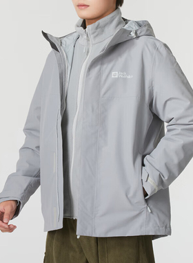 Jack wolfskin/狼爪正品摇粒绒男士三合一冲锋衣A61864A-6920