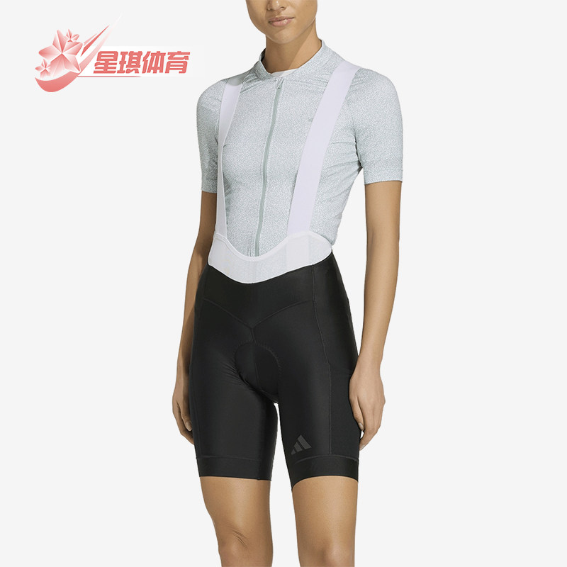 Adidas/阿迪达斯正品新款女黑灰色自行车经典修身骑行裤KB9575