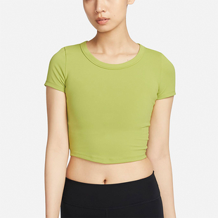女士圆领弹力透气休闲运动T恤FN2805 26夏季 377 耐克正品 Nike