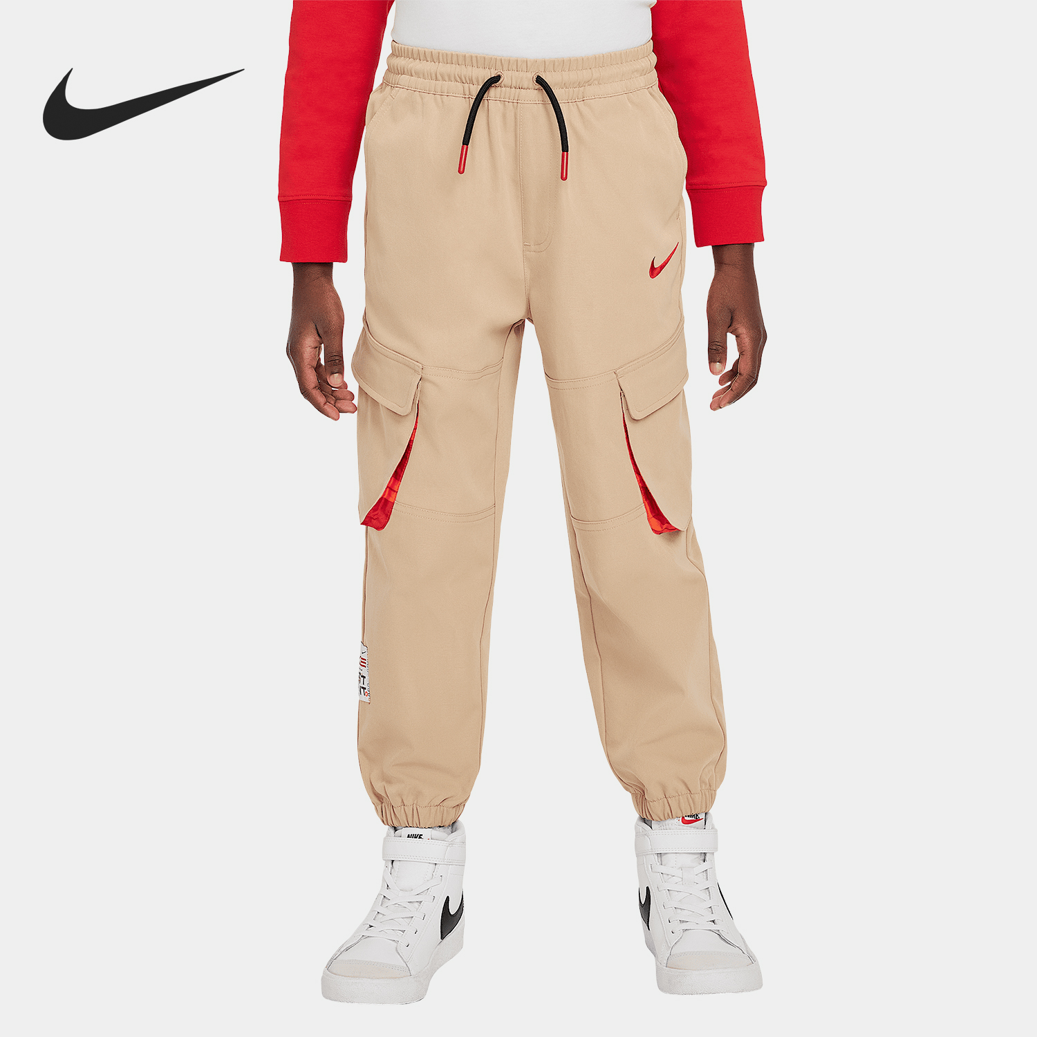 Nike/耐克正品Sportswear小童户外梭织工装长裤IH0995-222