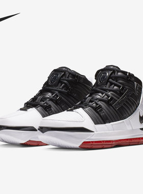 Nike/耐克正品 LEBRON III LBJ3 詹姆斯男子运动篮球鞋AO2434-101