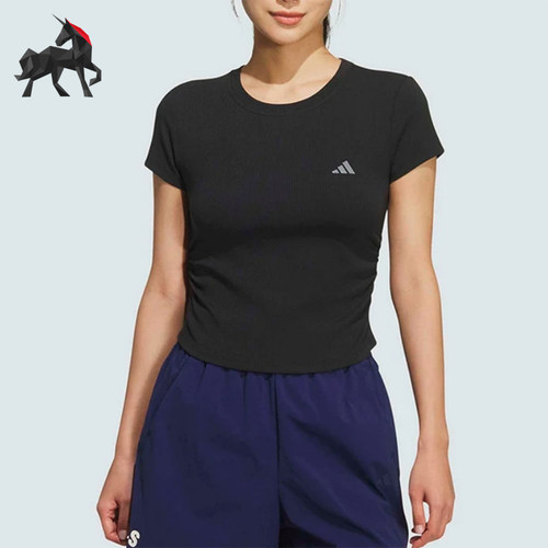Adidas/阿迪达斯正品圆领套头短款短袖T恤经典新款短袖T恤KH2653