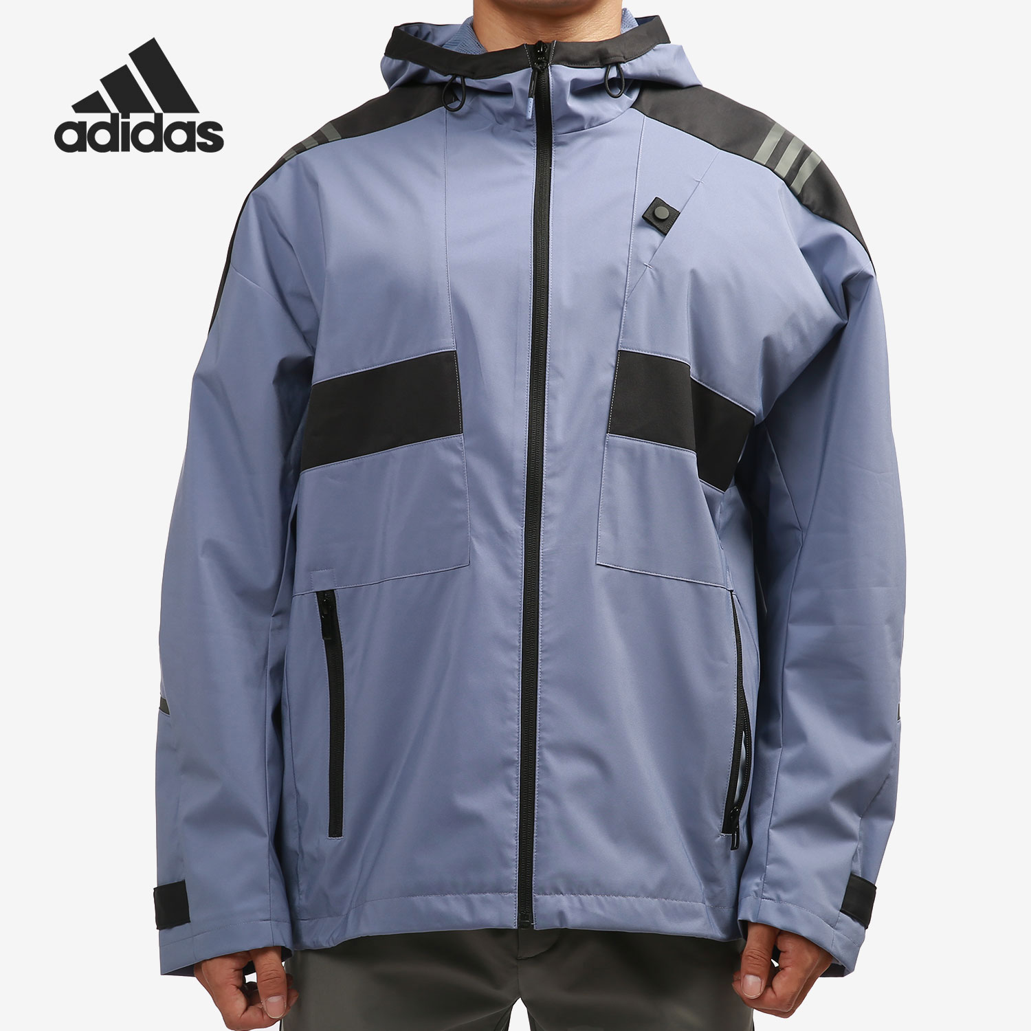 阿迪达斯男子连帽夹克外套