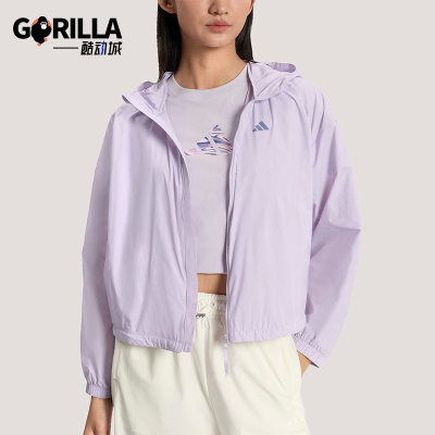 Adidas/阿迪达斯正品春季女士拒水凉感宽松经典休闲外套KS2863