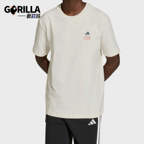 Adidas/阿迪达斯正品儿童圆领漫威蜘蛛侠宽松经典运动鞋JZ3555